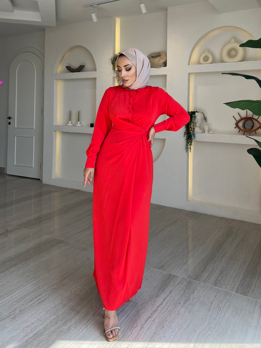 Minah Elbise - Kırmızı